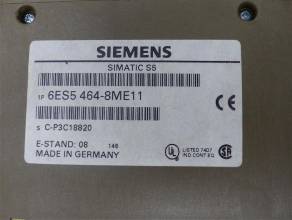 Siemens Simatic S5 6ES5 464-8ME11 Analog Input 4x4....20mA E-St. 08 Top Zustand
