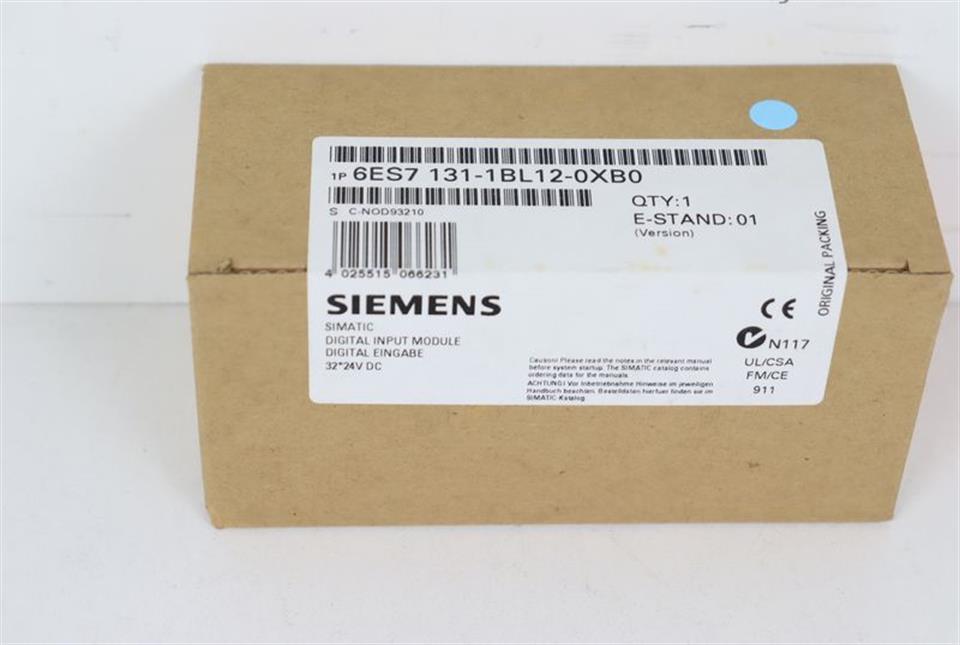 Siemens Simatic S7 6ES7 131-1BL12-0XB0 DI 32xDC24V UNUSED OVP SEALED