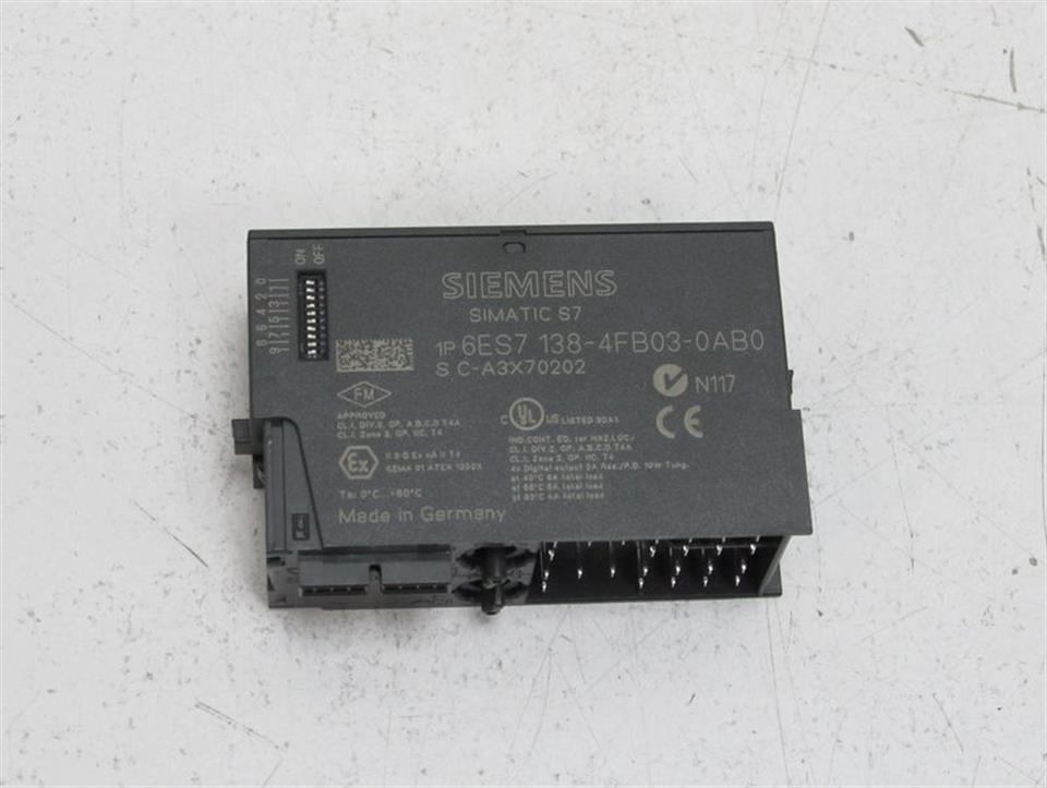 Siemens Simatic S7 6ES7 138-4FB03-0AB0 4 F-DO DC24V/2A PROFIsafe TOP ZUSTAND