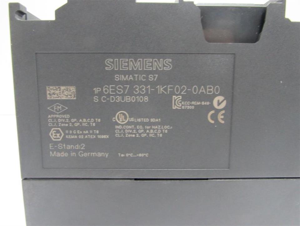 Siemens Simatic S7 6ES7 331-1KF02-0AB0 6ES7331-1KF02-0AB0 E.Stand:2 TOP ZUSTAND