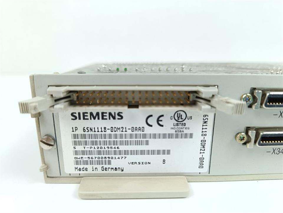 Siemens Simodrive 6SN1118-0DM21-0AA0 Regeleinschub Version: D TOP ZUSTAND & OVP