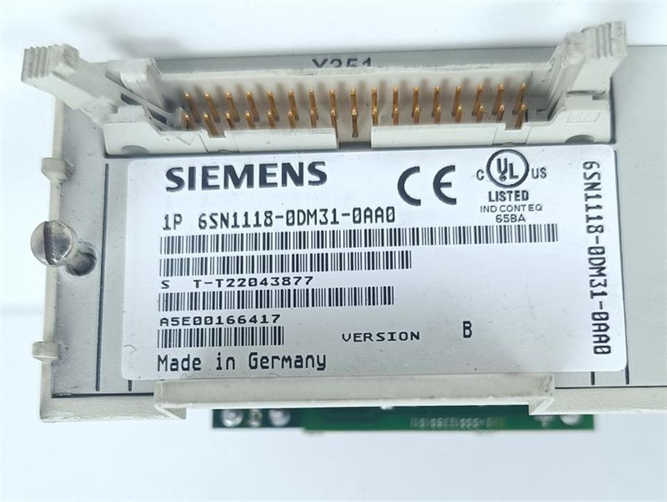 Siemens Simodrive 6SN1118-0DM31-0AA0 Version: B TESTED & NEUWERTIG