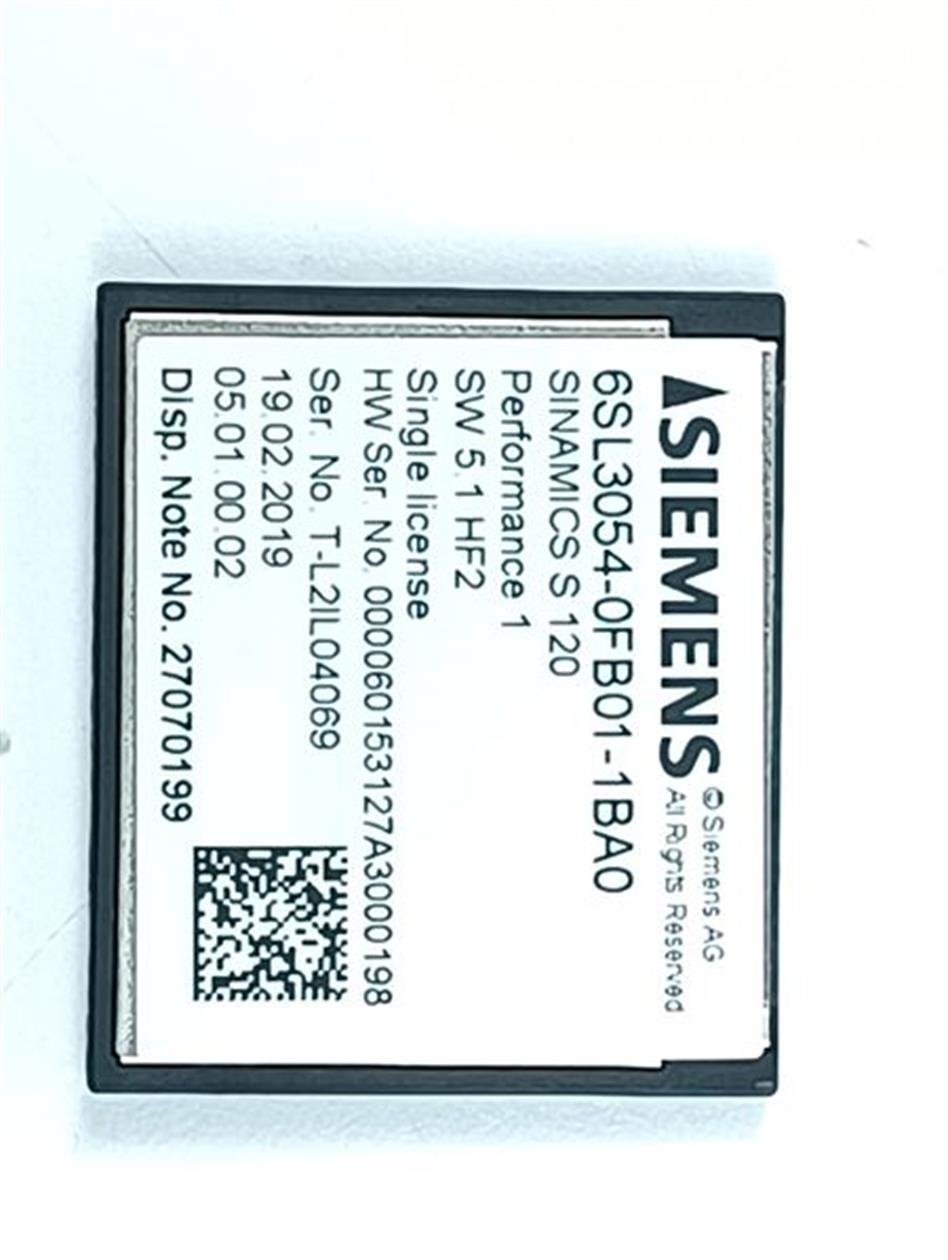 Siemens Sinamics  6SL3054-0FB01-1BA0 SINAMICS S120 SW 5.1 HF2 TOPZUSTAND