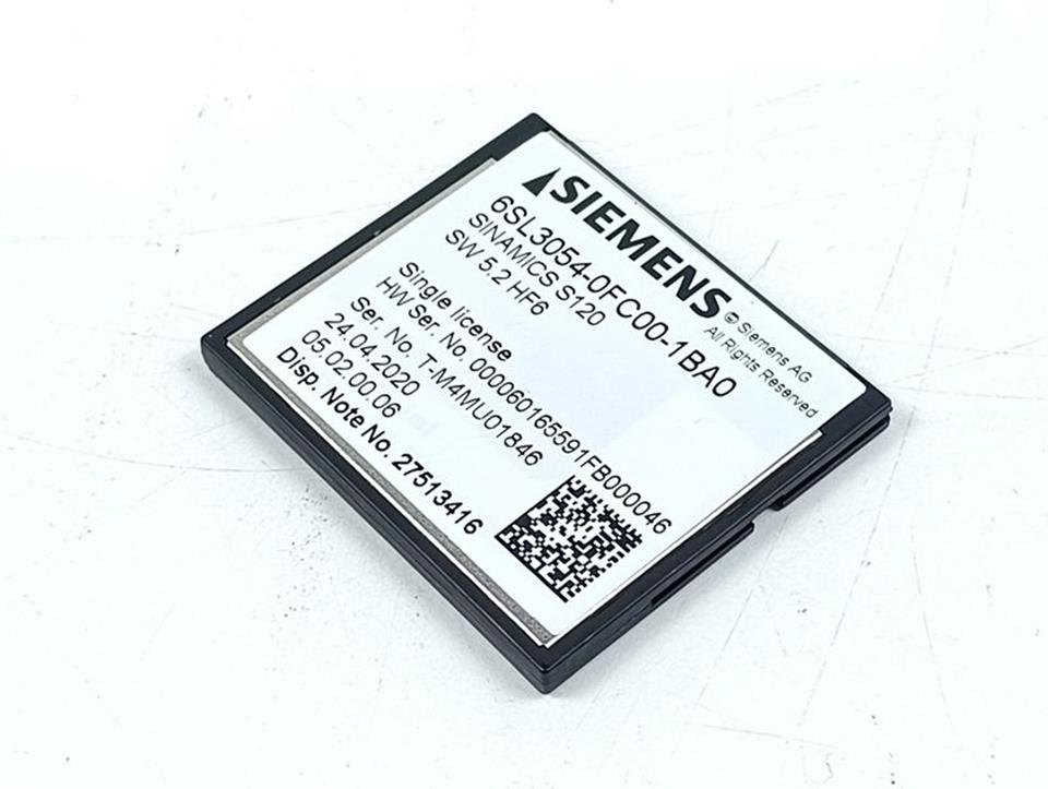 Siemens Sinamics  6SL3054-0FC00-1BA0 SINAMICS S120 SW 5.2 HF6 TOPZUSTAND