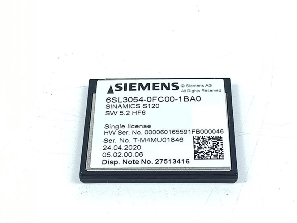 Siemens Sinamics  6SL3054-0FC00-1BA0 SINAMICS S120 SW 5.2 HF6 TOPZUSTAND