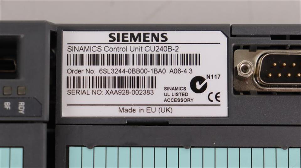 SIEMENS SINAMICS Control Unit CU240B-2 6SL3244-0BB00-1BA0 TESTED & NEUWERTIG