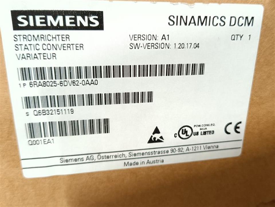 Siemens Sinamics DCM 6RA8025-6DS22-0AA0 UNUSED & OVP & TESTED
