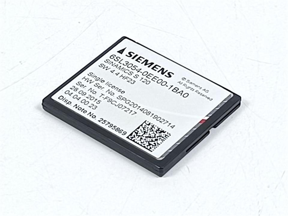 SIEMENS SINAMICS S120 6SL3054-0EE00-1BA0 Compact Flash Card SW 4.4.HF23 NEUWERTIG