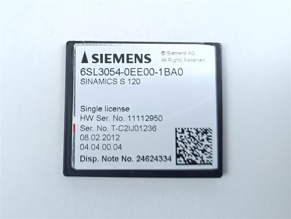 SIEMENS SINAMICS S120 6SL3054-0EE00-1BA0 Compact Flash Card TOP ZUSTAND
