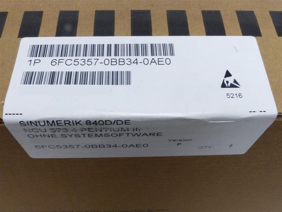 Siemens Sinumerik 840D NCU 573.4 6FC5357-0BB34-0AE0 Version F REFURBISHED OVP