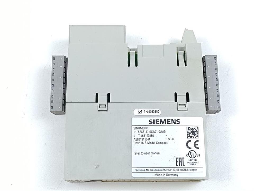 Siemens Sinumerik DMP 16 E-MODUL COMPACT 6FC5111-0CA01-0AA0 Ver: C  TOP ZUSTAND