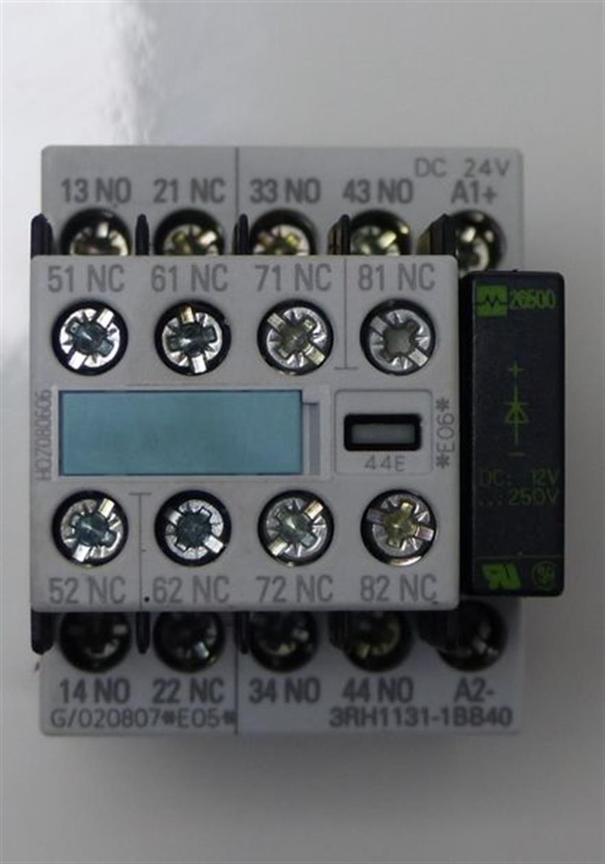 Siemens Sirius 3RH1131-1BB40 Hilfsschütz + 3RH1911-1GA04 Hilfsschalterblock