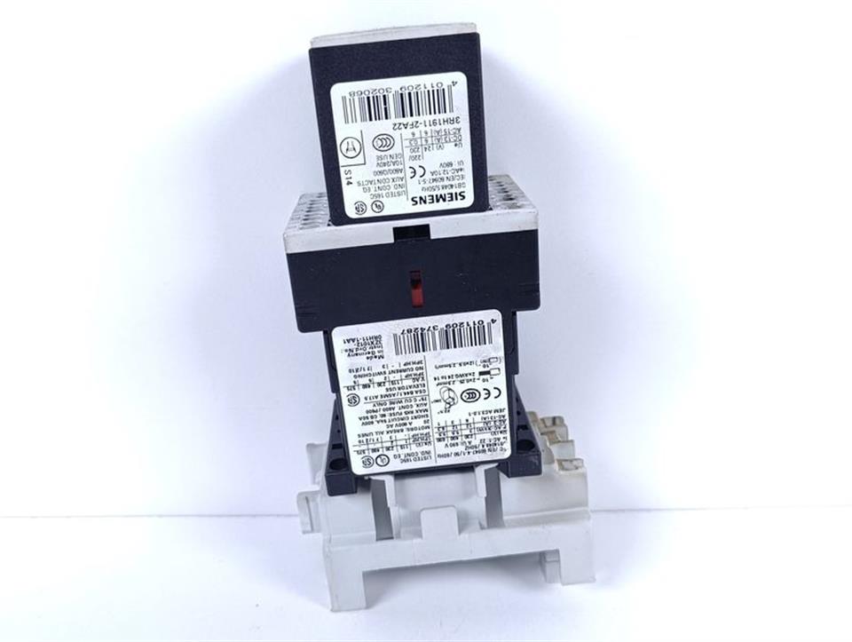 Siemens SIRIUS 3RT1017-2BB41 + 3RH1911-2FA22 + 3RV1917-7AA00 TOP ZUSTAND