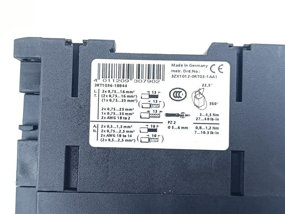 Siemens Sirius 3RT1036-1BB44 + 3RH1921-1HA22 + 3RT1926-1BB00 TOP ZUSTAND