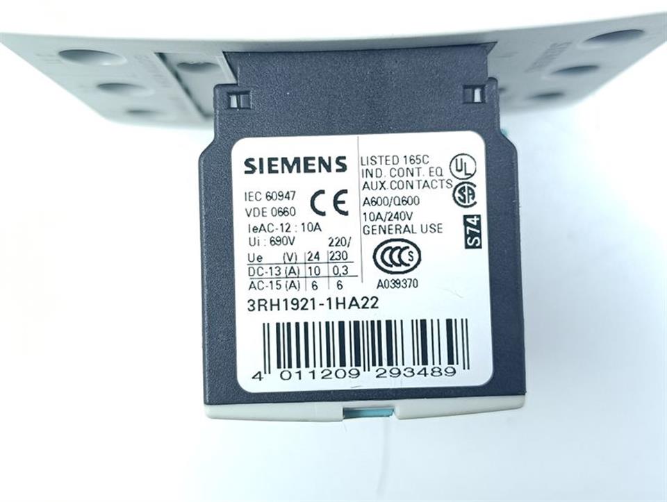 Siemens Sirius 3RT1036-1BB44 + 3RH1921-1HA22 + 3RT1926-1ER00 TOP ZUSTAND