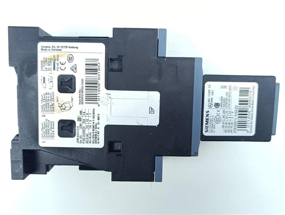 Siemens SIRIUS 3RT2024-1BB40 E-STAND: 02 + 3RH2911-1HA22 E-St: 03 TOP ZUSTAND