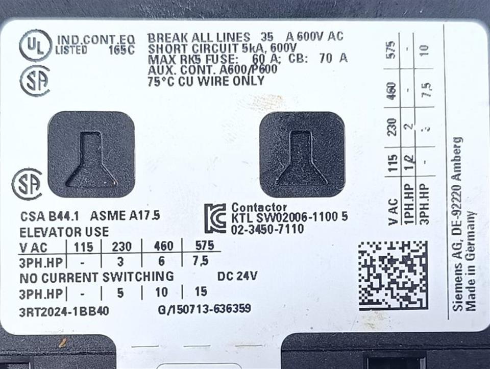Siemens SIRIUS 3RT2024-1BB40 E-STAND: 02 + 3RH2911-1HA22 E-St: 03 TOP ZUSTAND