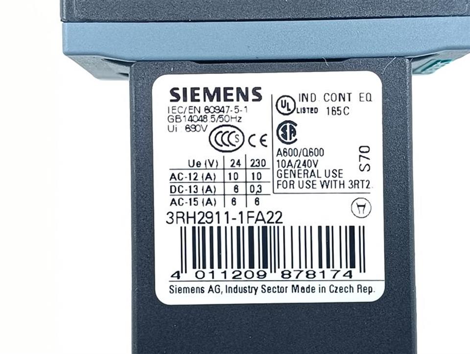 Siemens SIRIUS 3RT2025-1BB40 + 3RH2911-1FA22 TOP ZUSTAND