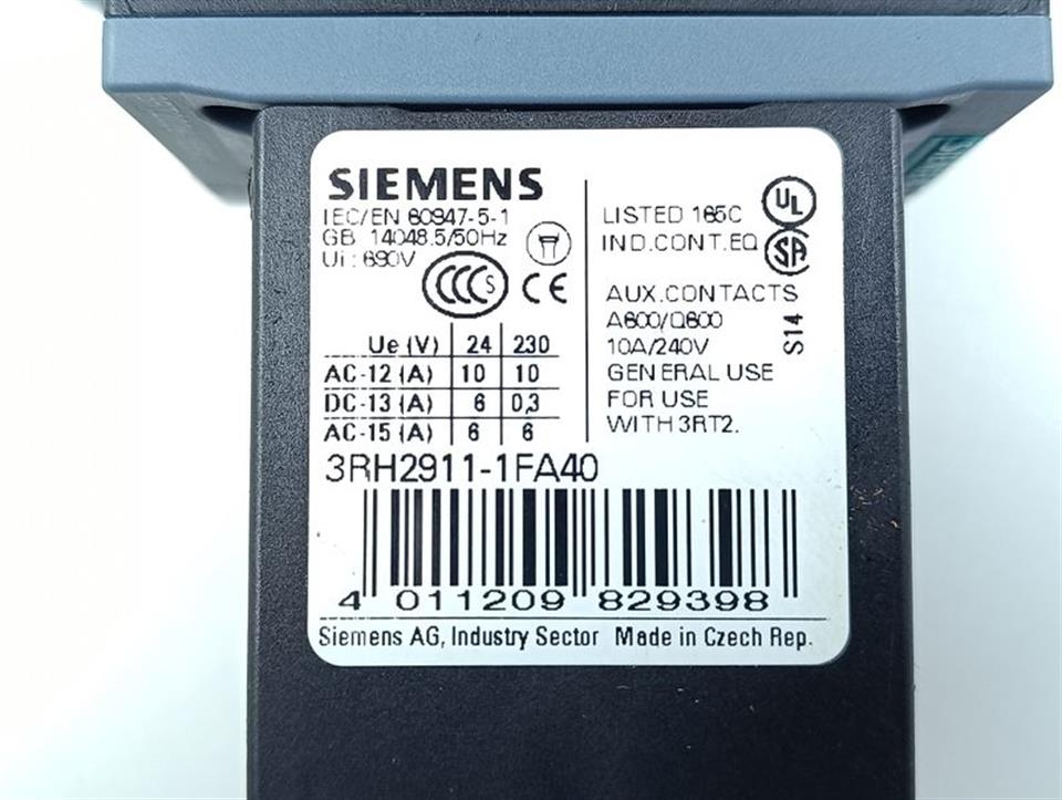 Siemens Sirius 3RT2028-1BB40 +3RH2911-1FA40  TOP ZUSTAND