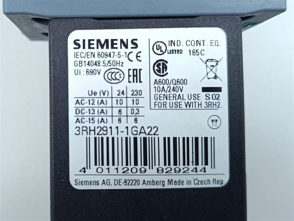 Siemens Sirius 3RT2028-1BB40 +3RH2911-1GA22 TOP ZUSTAND