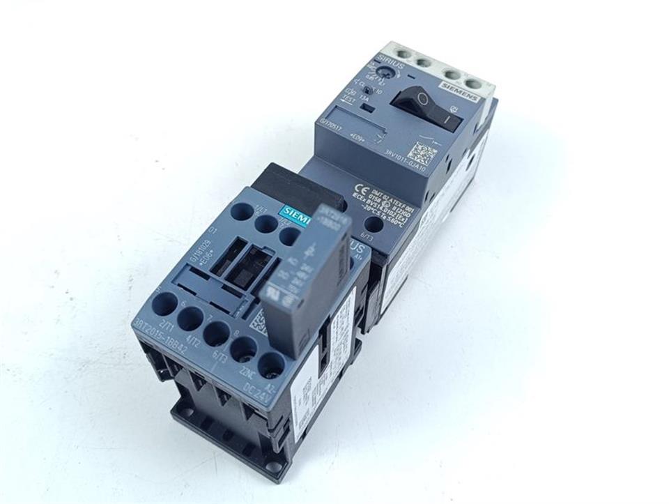 Siemens SIRIUS 3RV1011-0JA10 E09 + 3RT2015-1BB42 E06 + 3RT2916-1BB00 TOP ZUSTAND