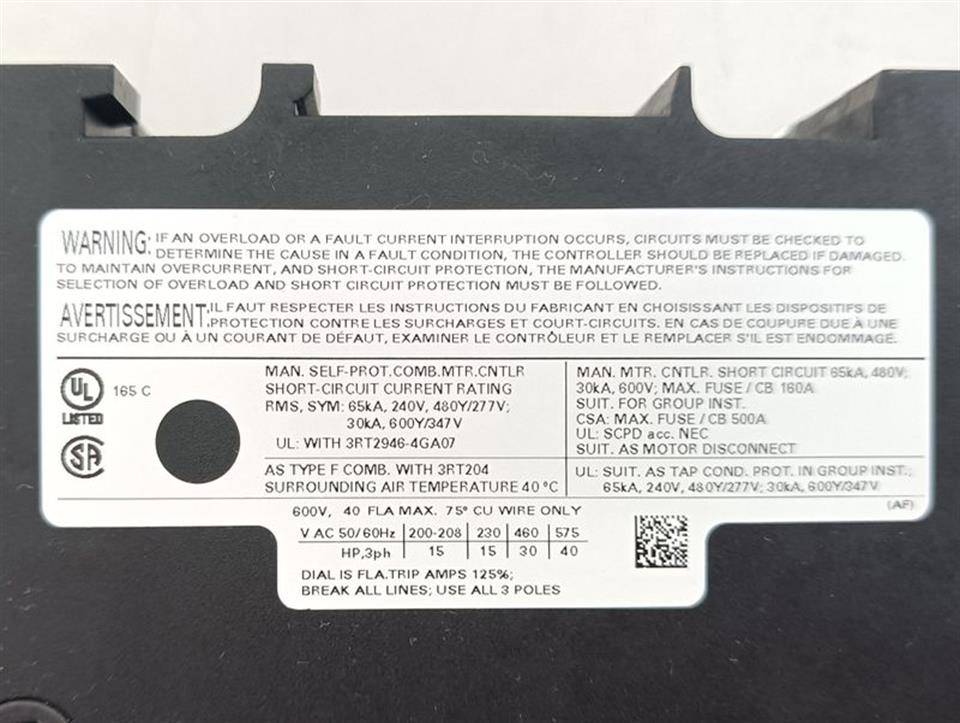 Siemens SIRIUS 3RV2041-4FA15 Leistungsschalter E01 TOP ZUSTAND