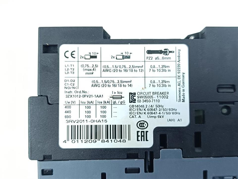 Siemens  Sirius Leistungsschalter 3RV2011-0HA15 Top Zustand