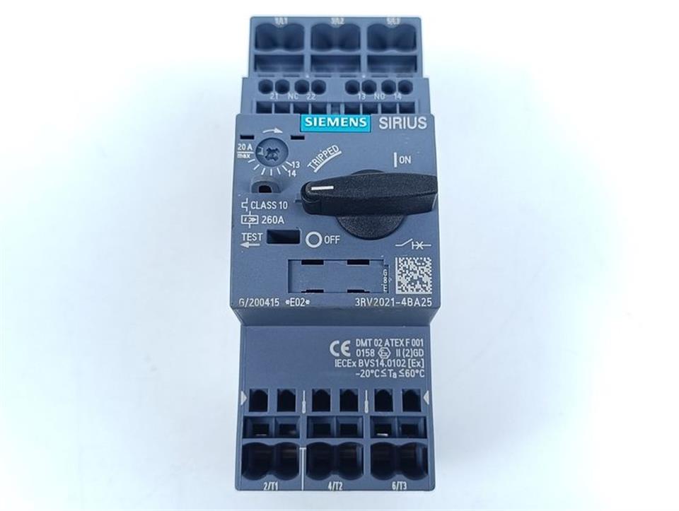 Siemens SIRIUS Leistungsschalter 3RV2021-4BA25  E02 TOP ZUSTAND