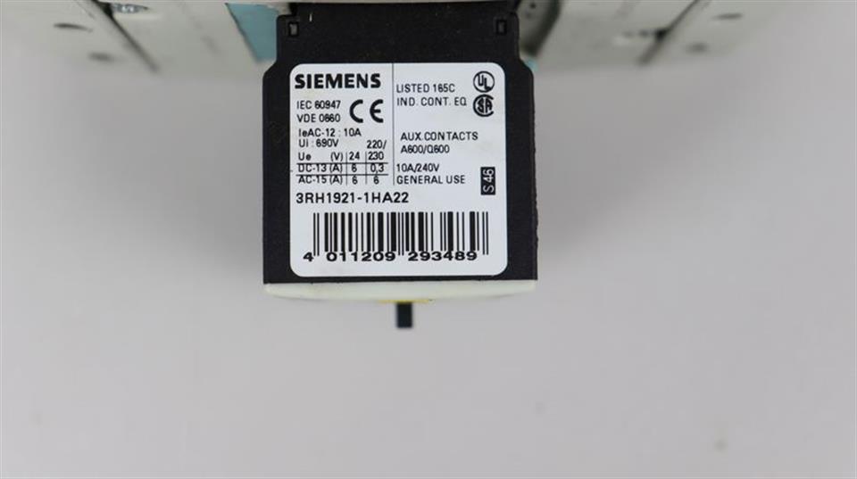 Siemens SIRIUS Leistungsschütz 3RT1045-1AP04 + 3RH1921-1HA22 TOP ZUSTAND
