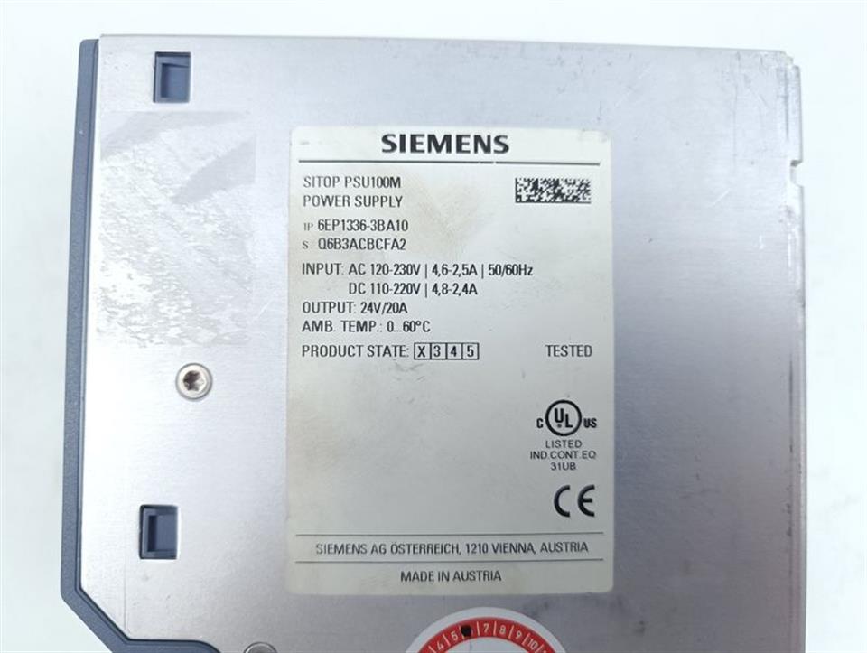 Siemens SITOP PSU100M 6EP1336-3BA10 PS:2 TESTED & TOP ZUSTAND