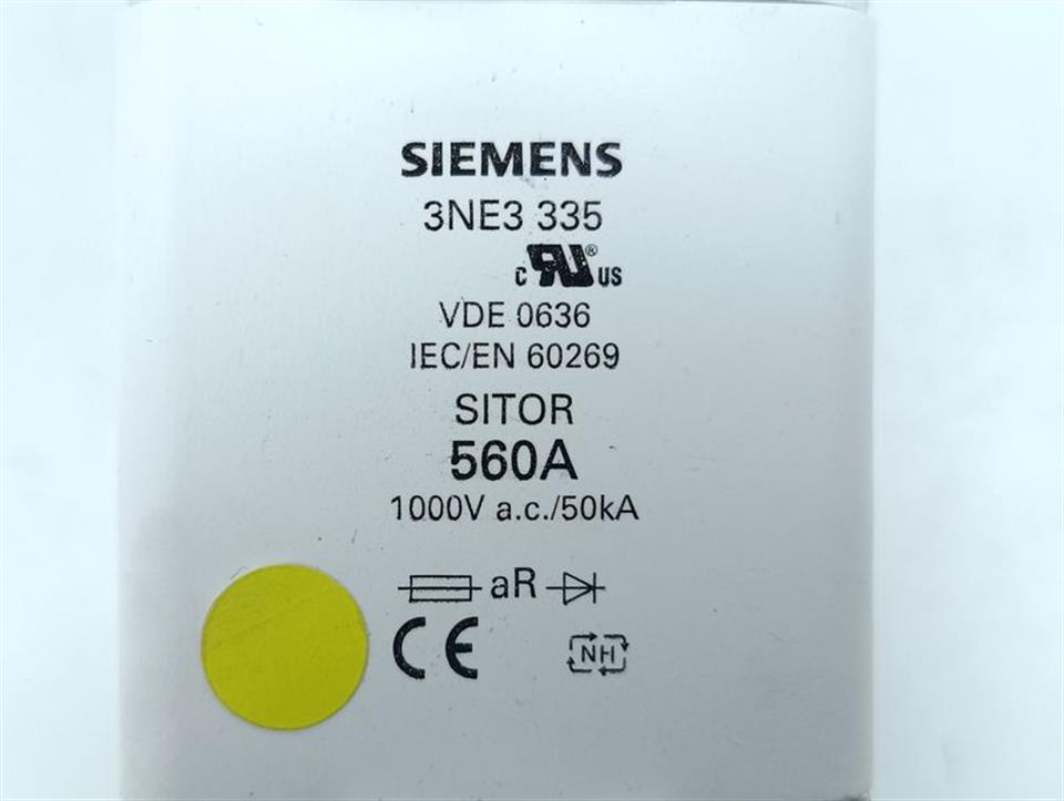 Siemens SITOR 3NE3 335 Befestigung 3NE3335 560A 1000VAC/50kA TOP ZUSTAND