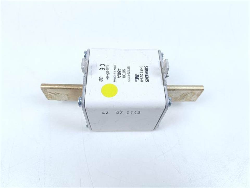 Siemens SITOR 450A 3NE1 333-0 Sicherungseinsatz 690V a.c. / 50kA TOP ZUSTAND