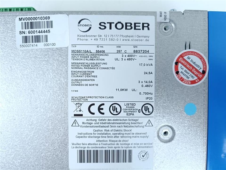 Stöber Posidrive Servo Drive MDS5110A/L + SEA5001 + ASP5001/2 UNUSED OVP