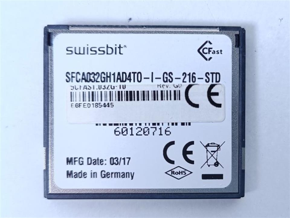 Swissbit 5CFAST.032G-10 SFCA032GH1AD4T0-I-GS-216-STD Rev.G0 NEUWERTIG