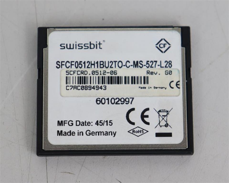 Swissbit SFCF0512H1BU2TO-C-MS-527-L28 512MB CompactFlashCard NEUWERTIG