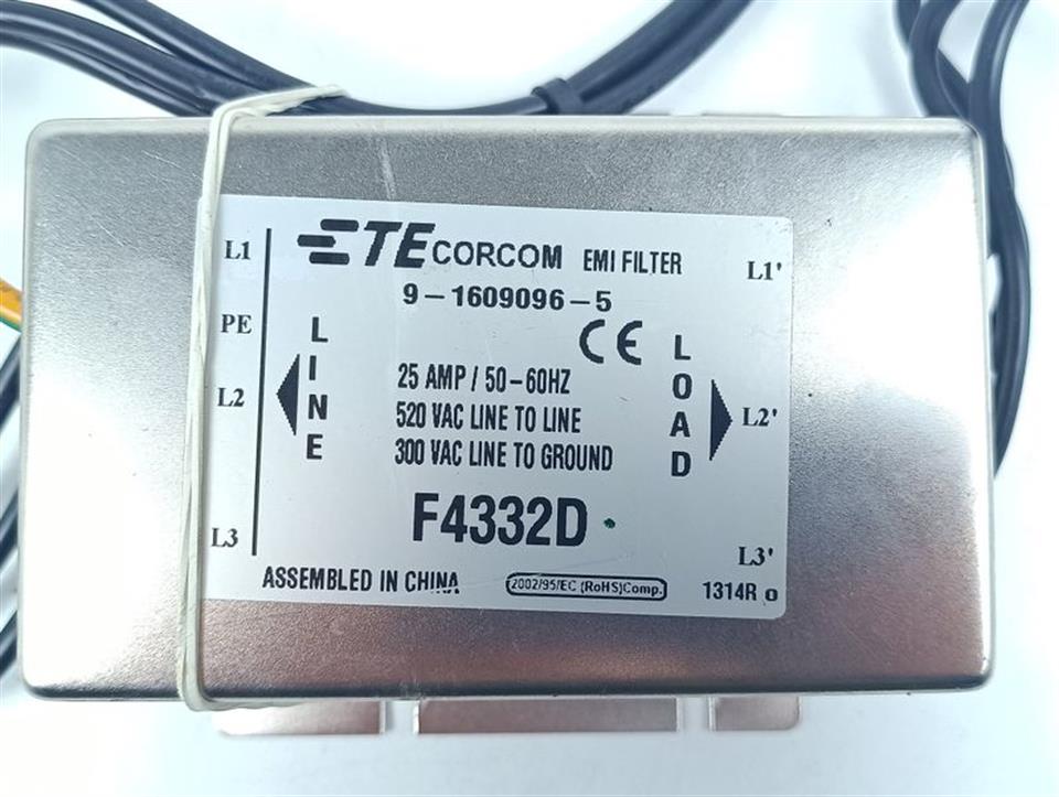 TE Corcom EMI Filter Netzfilter 9-1609096-5 F4332D 3HAC024322-001/01 TOP ZUSTAND