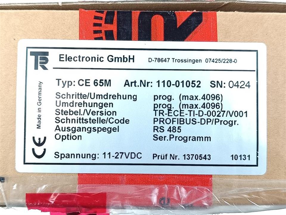 TR Electronic CE 65M Art.Nr. 110-01052  RS 485 UNUSED & OVP