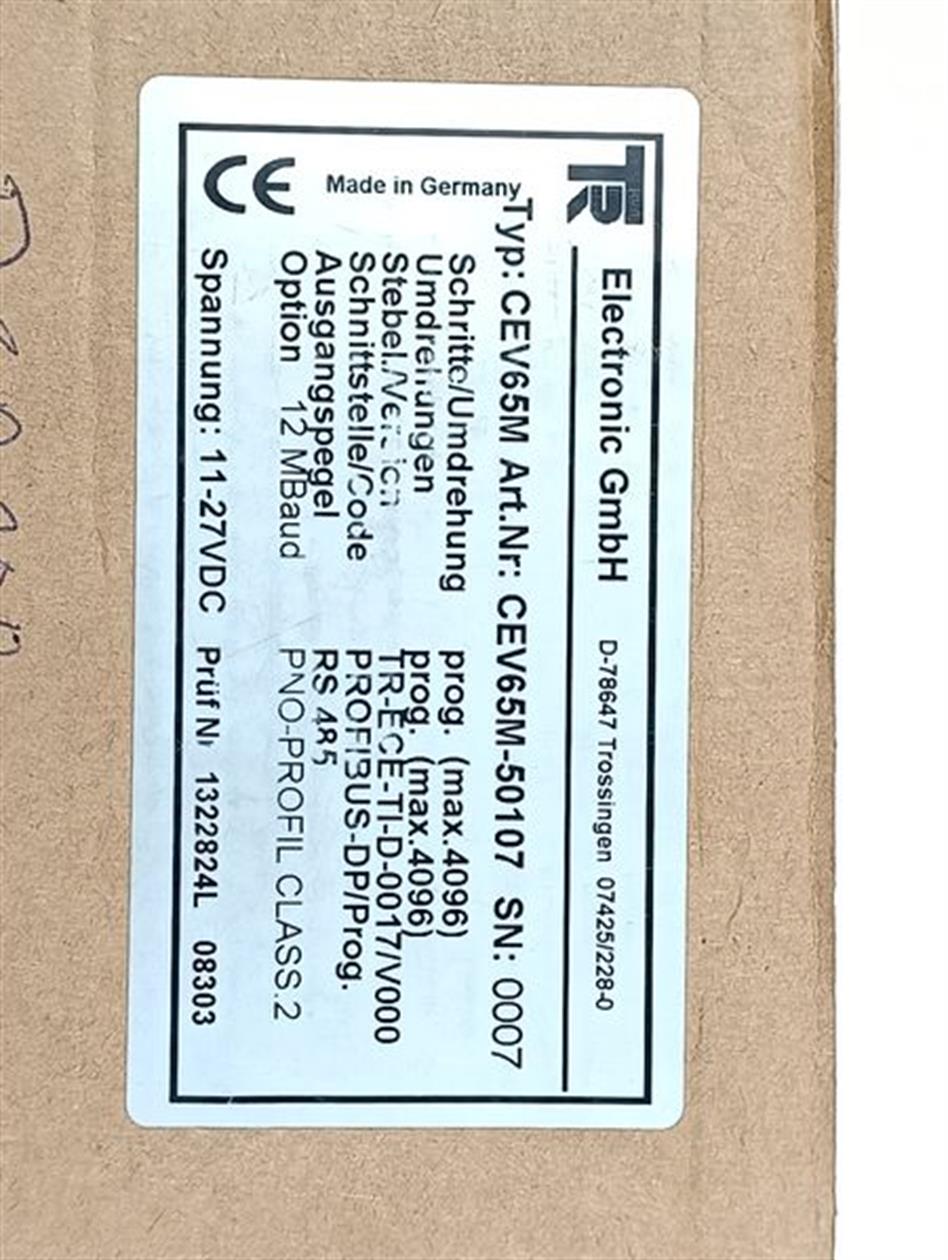 TR Electronic CEV65M Art.Nr.CEV65M-50107 RS 485 NEUWERTIG & OVP