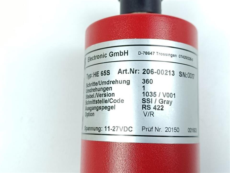 TR Electronic HE 65S Art.Nr.206-00213 Pofibus DP RS 422 UNUSED & OVP