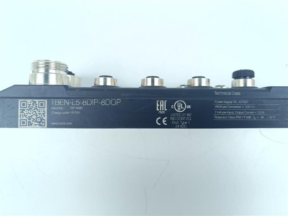 TURCK TBEN-L5-8DIP-8DOP Ident.No : 6814086 V3.2.9.0 TOP ZUSTAND