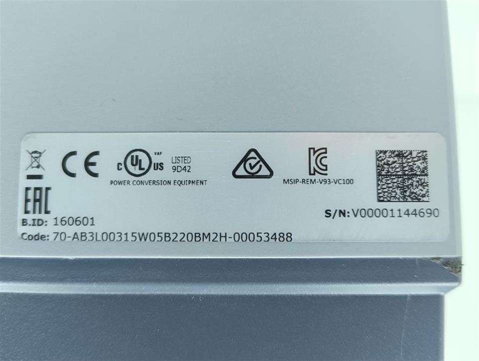 VACON VACON0100-3L-0031-5-FLOW-SBF4+DPAP+DLDE+FBIE TESTED & TOP ZUSTAND