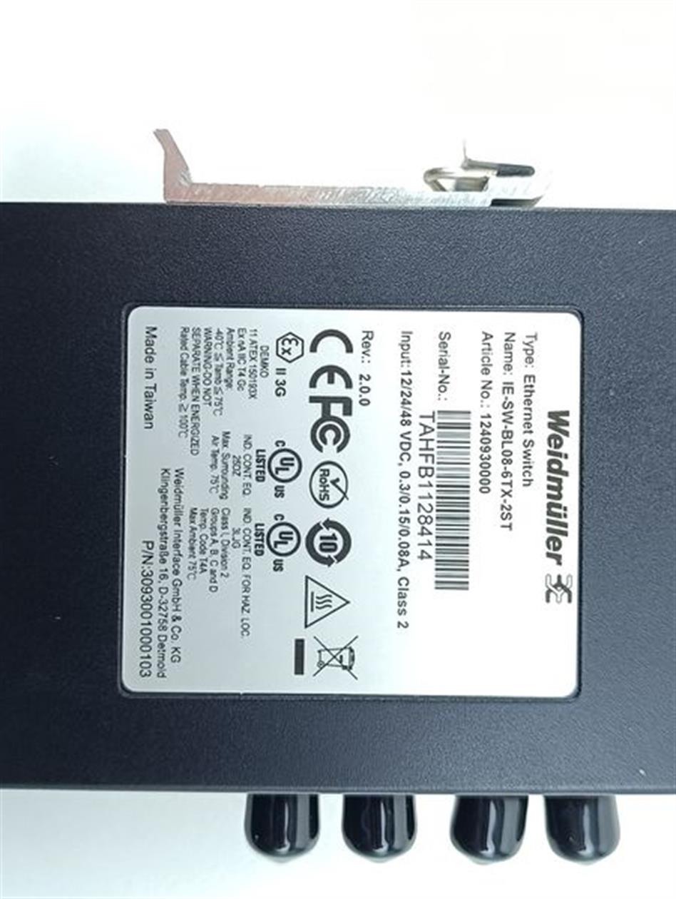 Weidmüller IE-SW-BL08-6TX-2ST Ethernet Switch NEUWERTIG