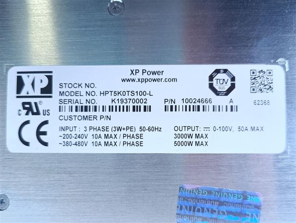 XP Power HPT5K0TS100-L TOP ZUSTAND